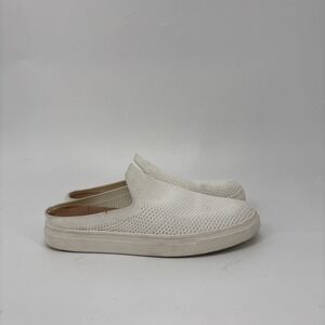 Lucky Brand Mesh Mule Women's 6.5 Larlan White Slide Slip-On